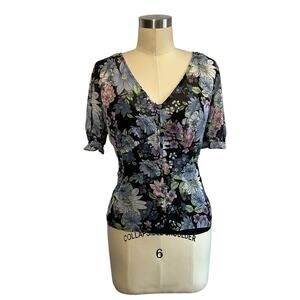 Brannan Floral Whimsigoth Top: Size M